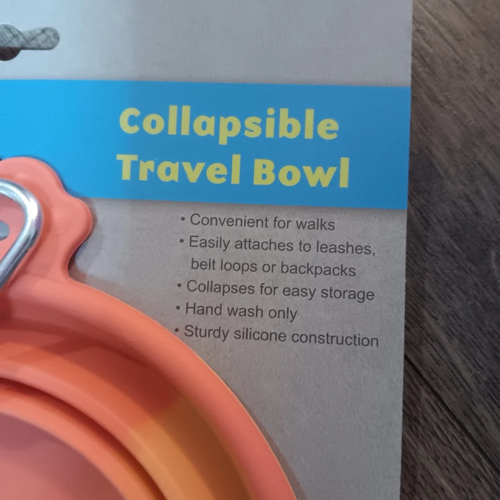 Wag N Woof collapsible dog travel bowl
